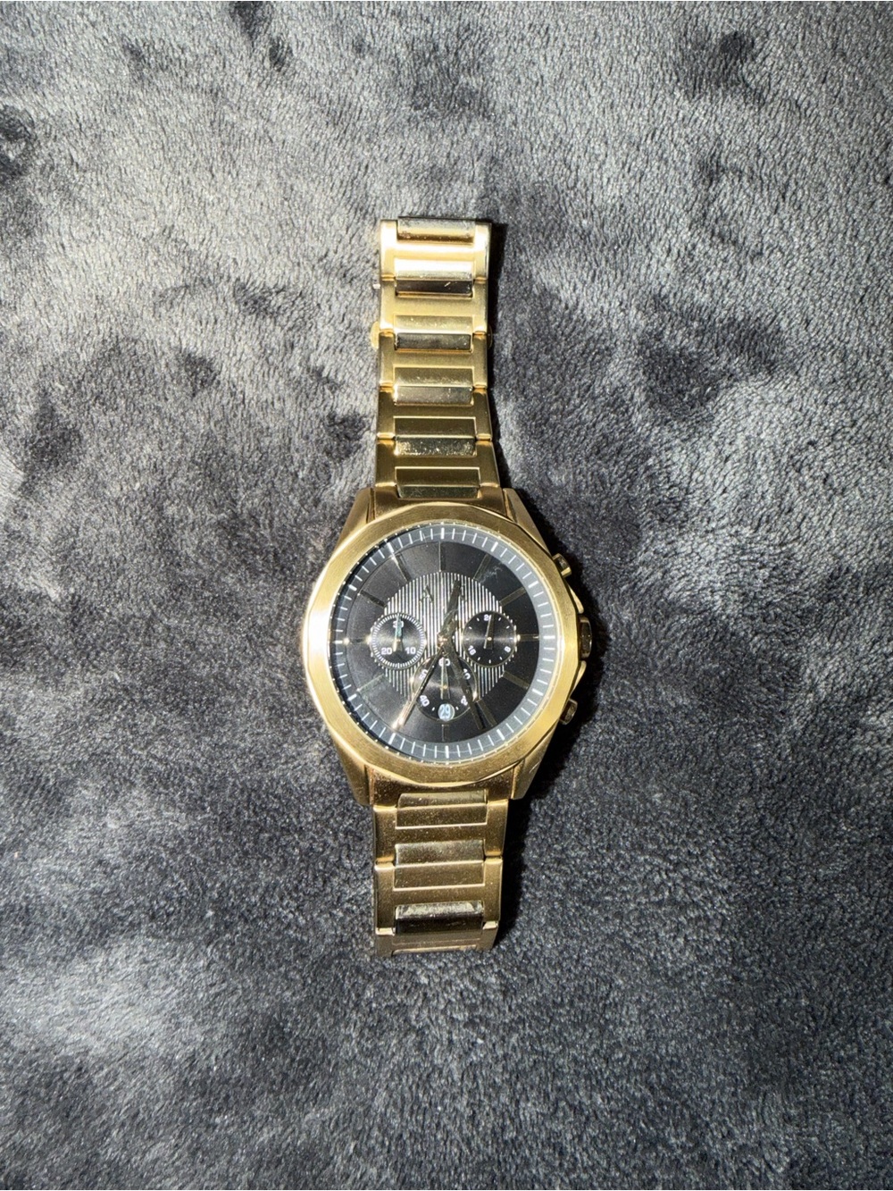 Armani Exchange Men’s gold watch (BATTERY NEEDS REPLACEMENT)